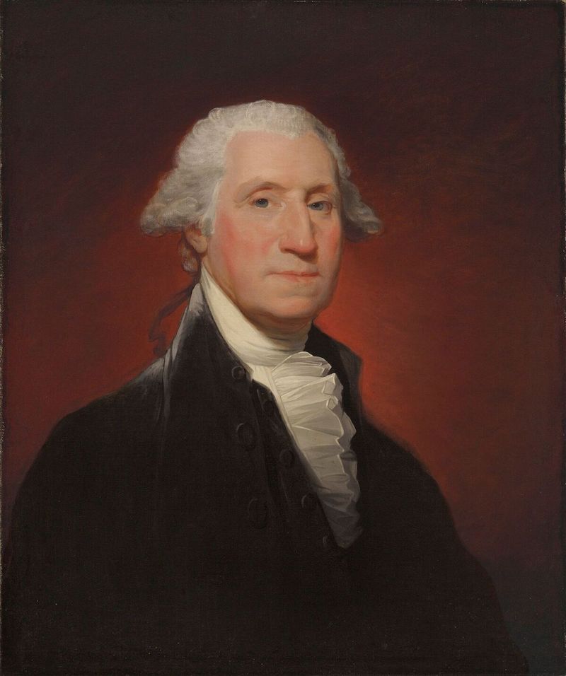 Gilbert Stuarts portätt av den amerikanske presidenten är det första av tre som konstnären målade
