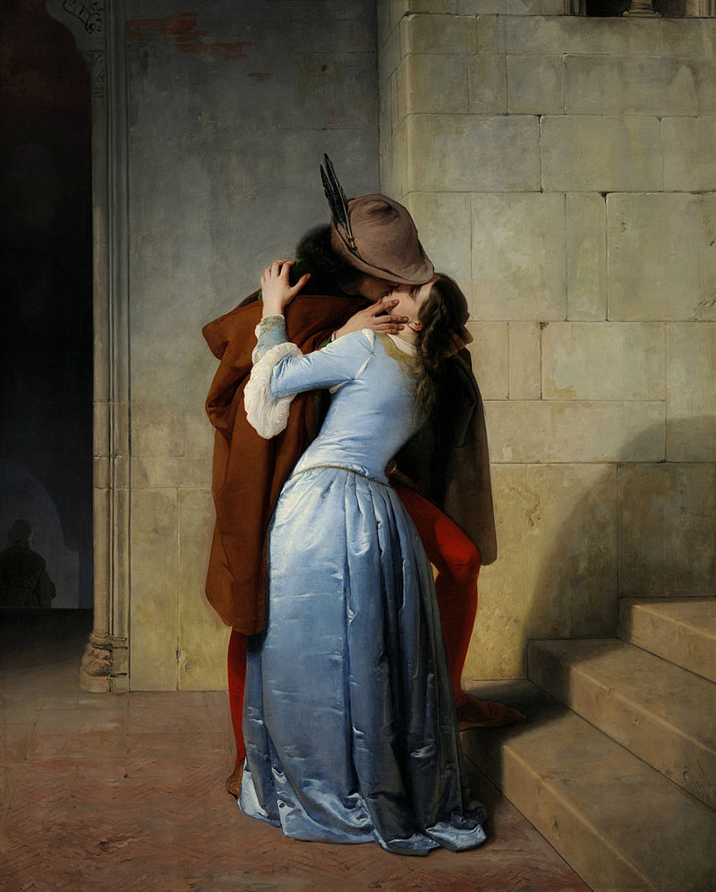 Francesco Hayez, Le Baiser, 1859 Pinacothèque de Brera, Milan