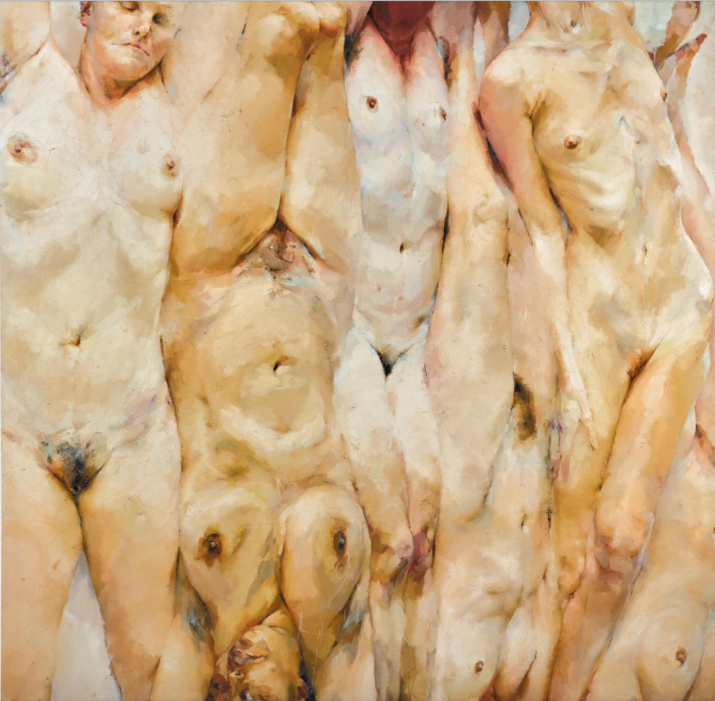 珍妮‧薩維爾(Jenny Saville)的《轉變》(Shift) (1996-1997)。圖片取自:蘇富比