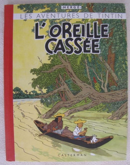 Tintin T6 - L'Oreille Cassée - C - Alternative Edition Without Colors (1943)