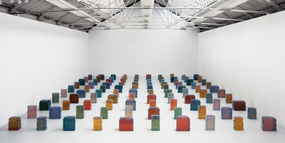 Untitled (One Hundred Spaces) 1995 Resin (100 units)
