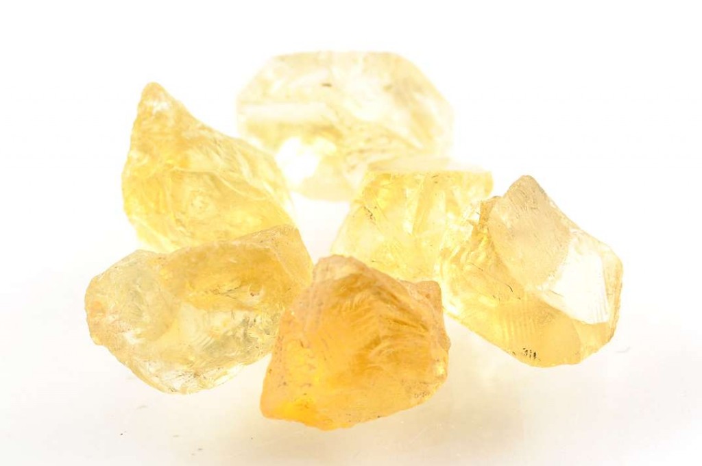 Une citrine naturelle non chauffée de Madagsacar Image via universmineral.com