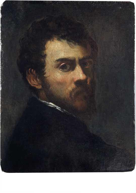 Jacopo Tintoretto, Self Portrait. 1548, oil on panel. Image: V&A Museum
