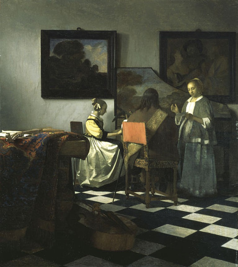 The Concert, Johannes Vermeer. 1664, oil on canvas.