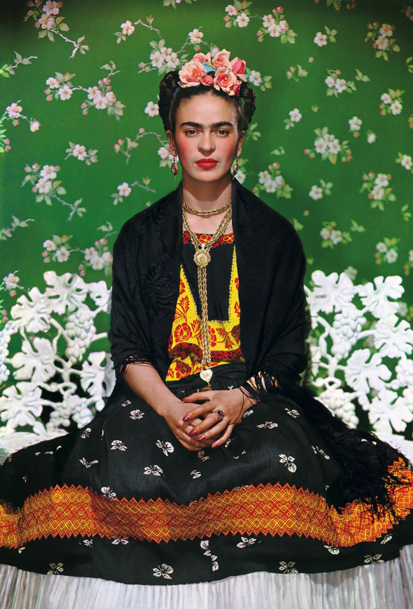 Frida on a Bench, Nikolas Murray. 1939, carbon print. Image: Nikolas Murray Photo Archives