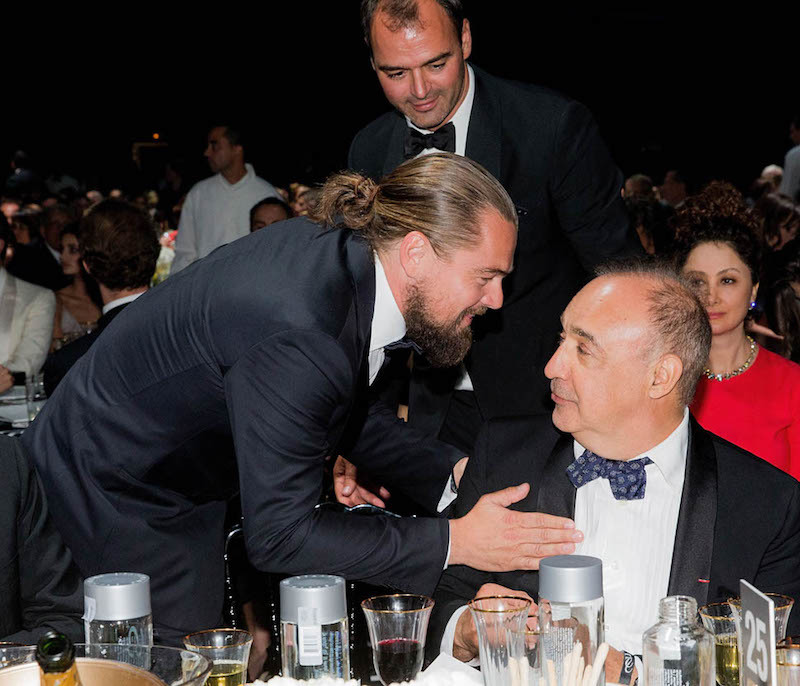 Leonardo Blavatnik and Leonardo DiCaprio attend a charity auction in Cap d'Antibes during the 2015 film festival. Photo: Kevin Tachman / amfAR15 / WireImage