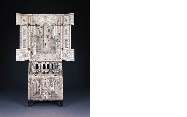 Gio Ponti und Piero Fornasetti, Trumeau "Architettura", um 1952 | Foto: Christie's