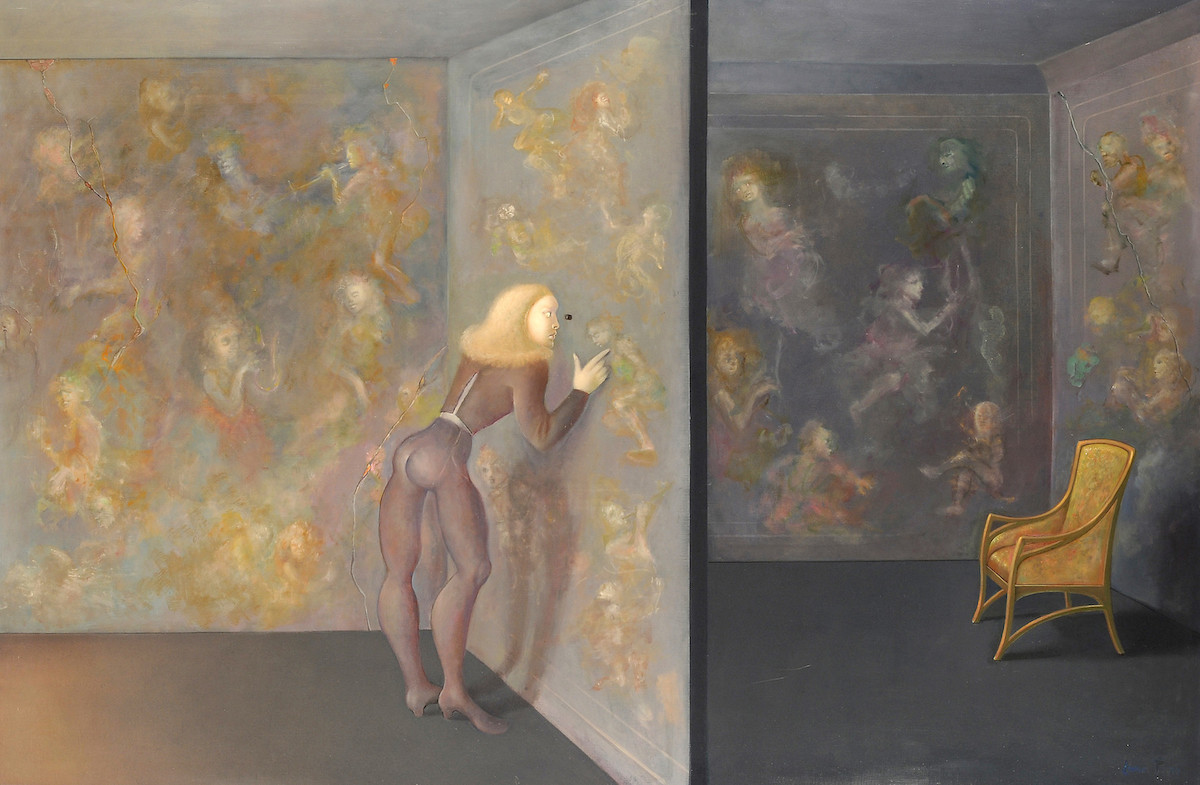 Leonor Fini, Une Grande Curiosité, 1983, ©Weinstein Gallery/Galerie Minsky