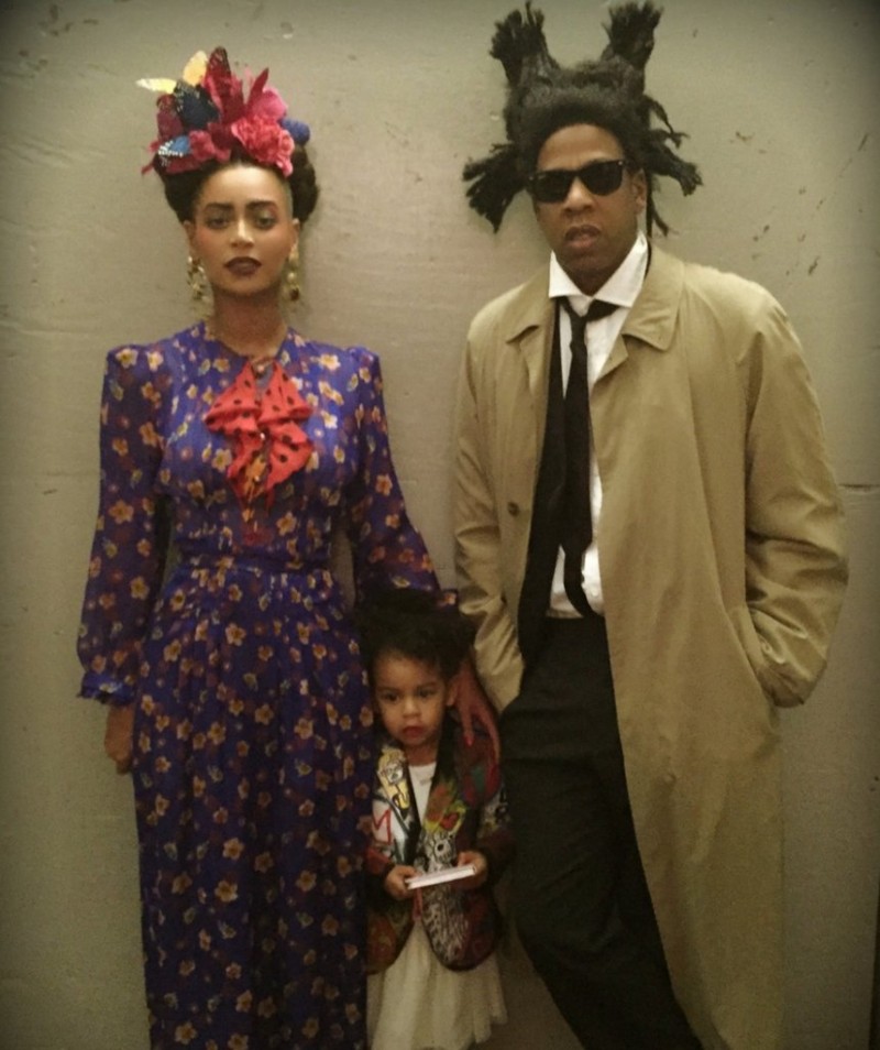 Beyoncé och Jay-Z som Frida Kahlo och Jean-Michel Basquiat, Halloween 2014. Foto: Beyoncé/Tumblr.