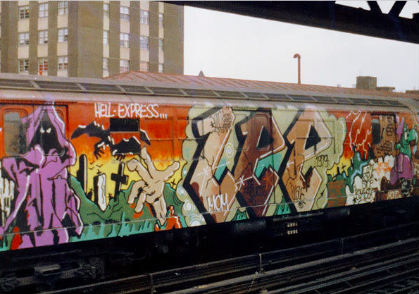 Opera dello street artist Lee, immagine via fatcap