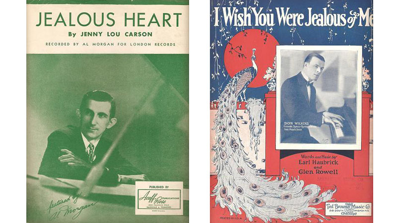 Notblad, Jealous Heart, av Jenny Lou Carson och I Wish You Were Jealous of Me, av Earl Haubrick och Glen Rowell.