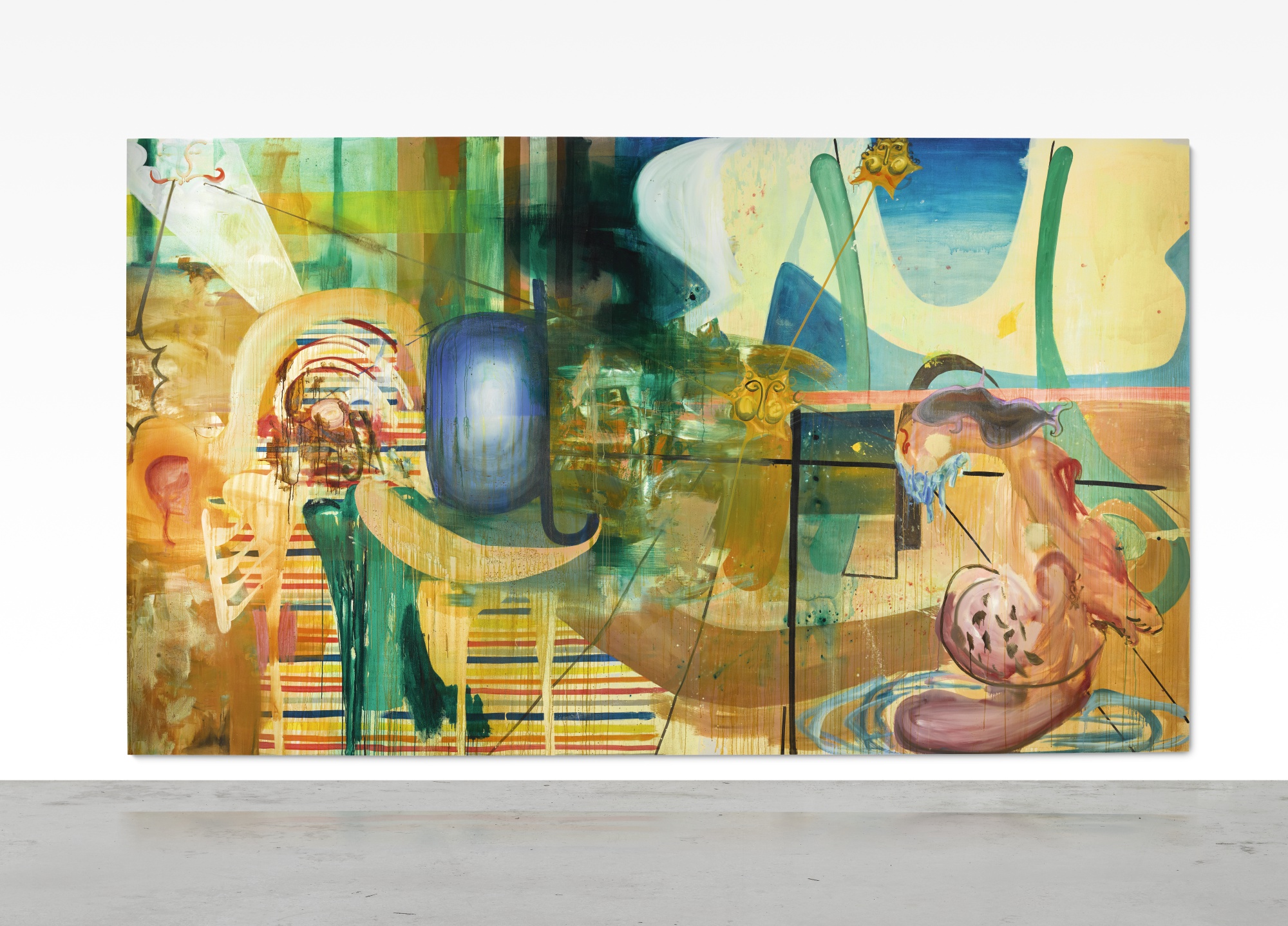 Albert Oehlen, Die Badenden, 1999. Verkauft bei Sotheby's für 2,30 Millionen GBP | Foto: Sotheby's