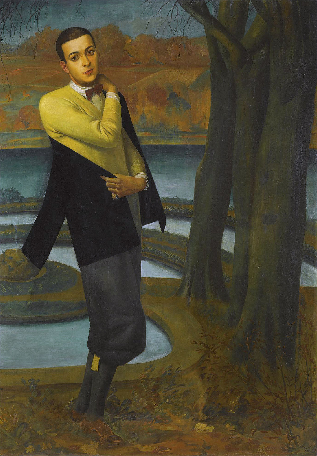 Portrait d'Arturo López Willshaw (détail), par Alexandre Iacovleff (1923) Image: Sotheby's, domaine public