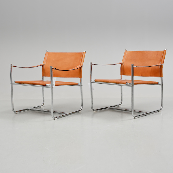 Fåtöljer, "Amiral", Karin Mobring för Ikea, 1970-tal. Slutpris: 16 150 kronor, Bukowskis Market, 2015.