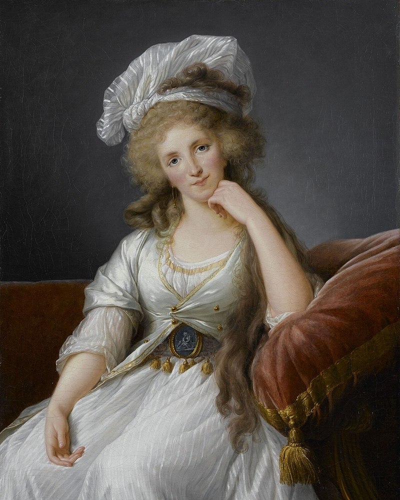 Der Besuch der drei Diplomaten für jede Menge "indische" Inspiration in der Mode, wie dieses Portrait der Herzogin von Orléans zeigt, das Élisabeth Vigée-Lebrun 1789 ausführte | Abb.: Wikipedia