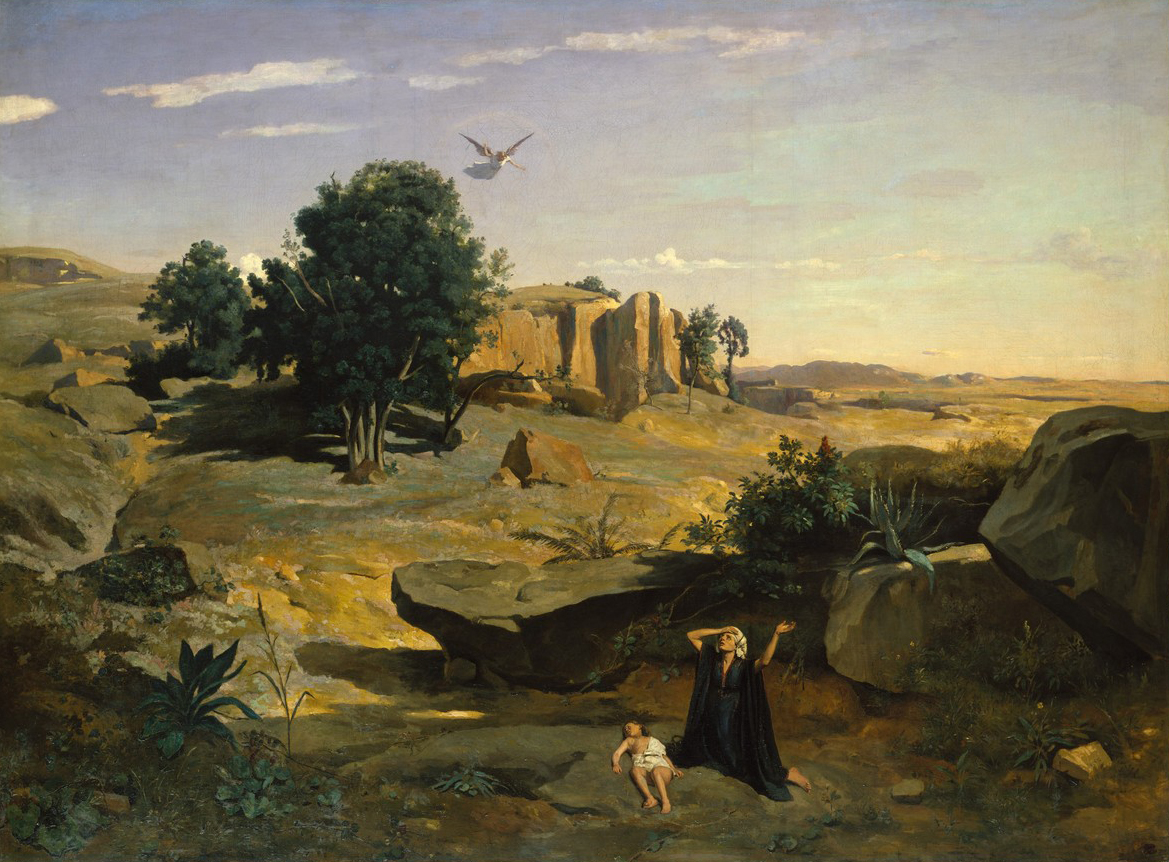 Jean-Baptiste Corot, « Agar dans le Désert », 1835