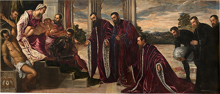 Jacopo Tintoretto, The Madonna of the Treasurers, 1567, oil on canvas, Gallerie dell'Accademia, Venice. © Scala/Ministero per i beni e le attività culturali / Art Resource, NY