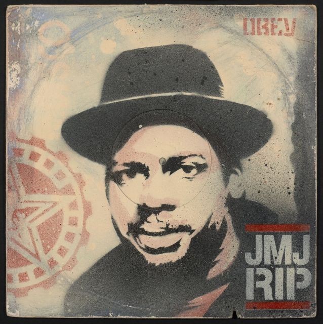 Shepard Fairey, alias OBEY, "JMJ Rip", 2003, venduto da Artcurial per 125.800 euro nel 2016.
