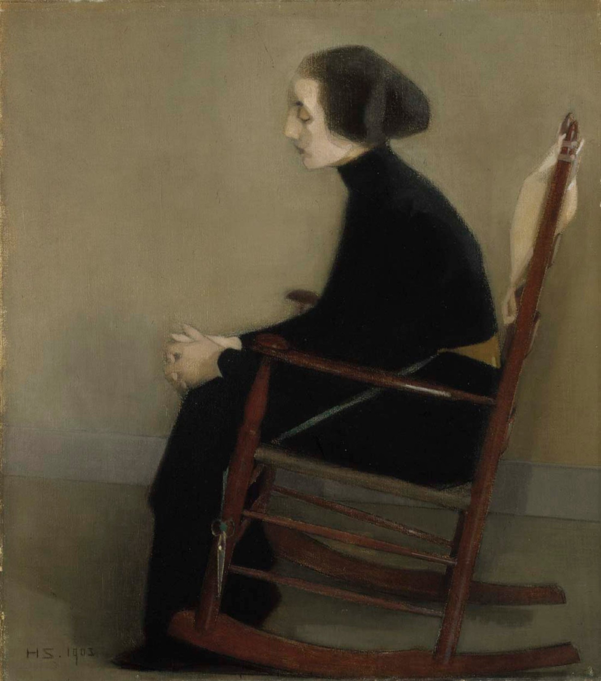 The Seamstress (The Working Woman) från 1905. Bild: Europeana