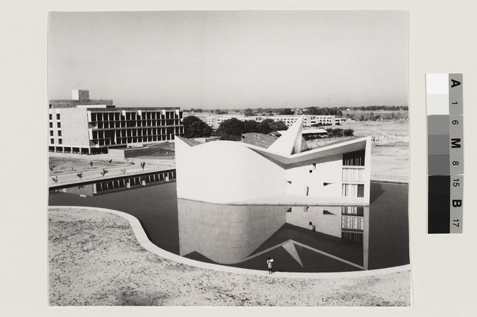 Pierre Jeanneret, Gandhi Bhawan, Punjab University Campus, Sector 14, Chandigarh, c. 1962 Fonds Pierre Jeanneret, Canadian Centre for Architecture, Montréal, gift of Jacqueline Jeanneret © Canadian Centre for Architecture