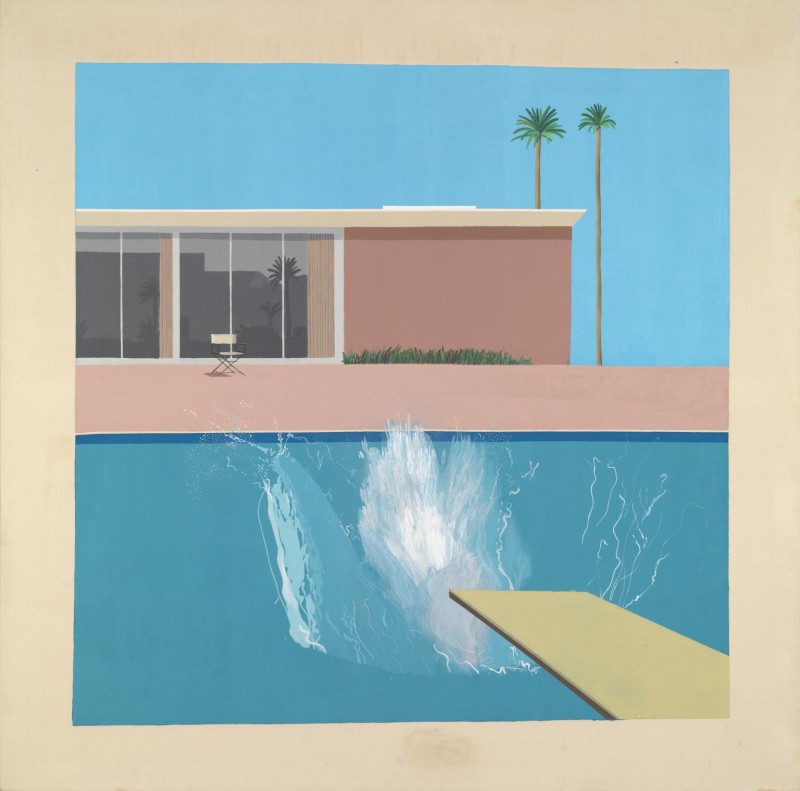 Bigger Splash, år 1967. Foto via Tate Modern.