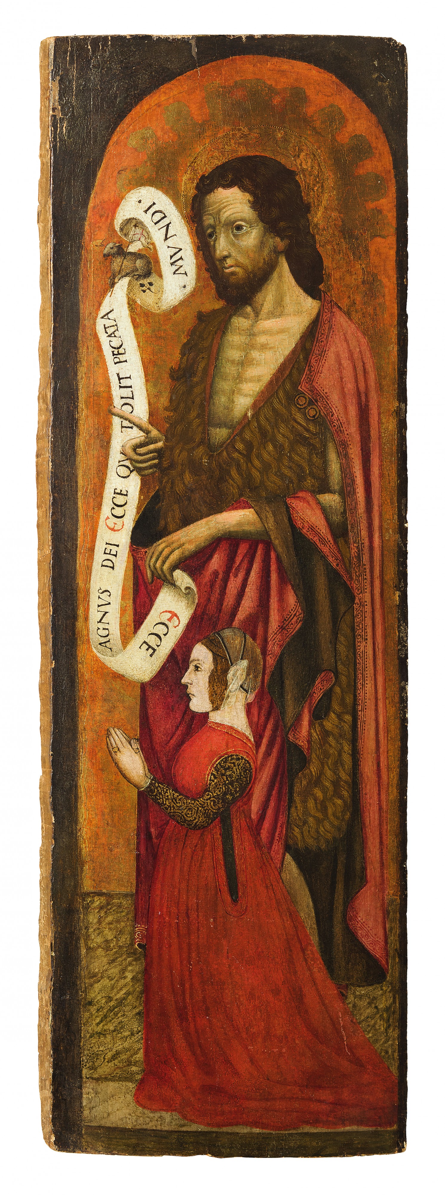 San Giovanni Battista e Donatrice, 15th century Lombardian, estimated at £17 135-25 650 and sold for nearly £32 000.