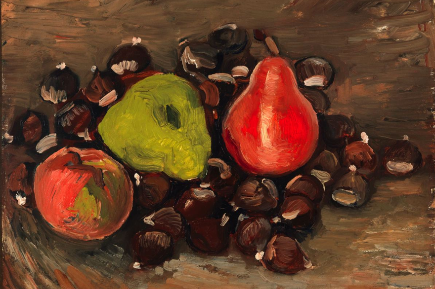 Vincent Van Gogh, Still life with fruits and chestnuts, 1886, image via RTL.fr
