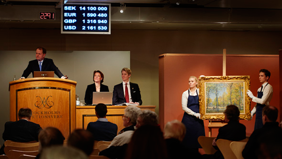 Alfred Sisley såldes på Stockholms Auktionsverk