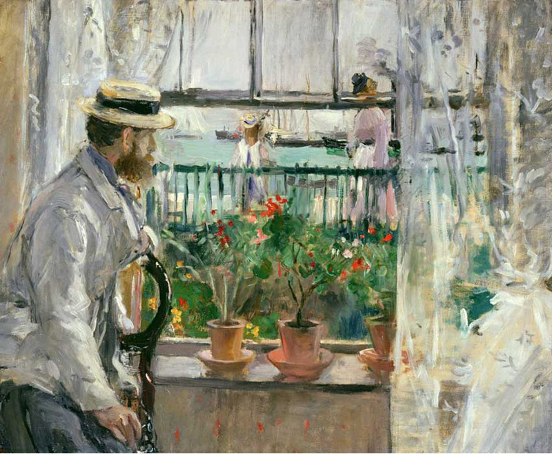 Berthe Morisot, « Eugène Manet à l'Île de Wight », image via The Art Slack