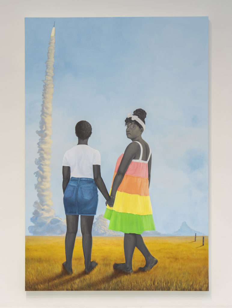 Amy Sherald, Planes, rockets, and the spaces in between, 2018, image ©Baltimore Museum of Art
