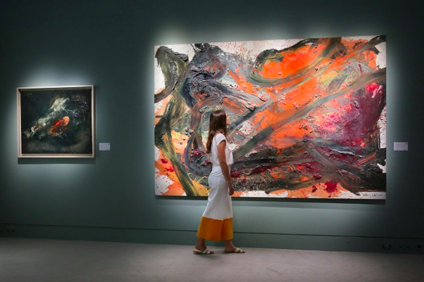 Vente d'art contemporain, l'œuvre de Kazao Shiraga s'envole pour 8,7 millions d'euros, image ©Sotheby's