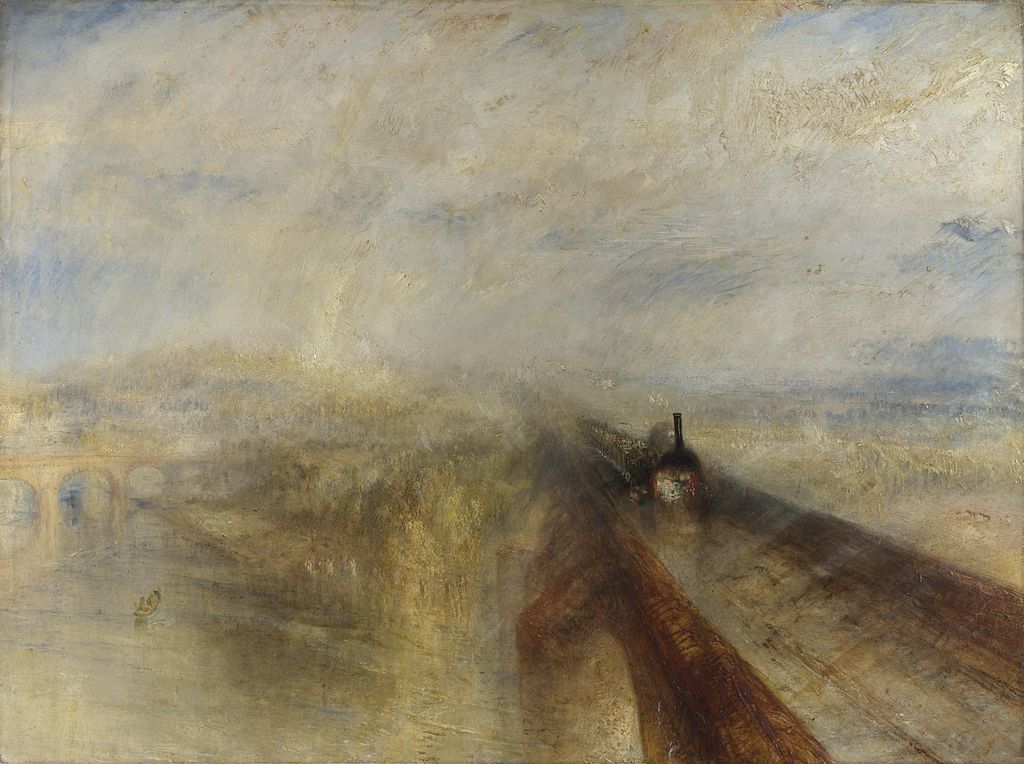 Rain, Steam and Speed, JMW Turner. 1844, oil on canvas.