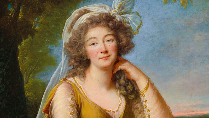 Élisabeth-Louise Vigée Le Brun (1755 Paris 1842), Portrait der Madame du Barry (1743-1793), 1789 | Foto: Christie's (Detail)