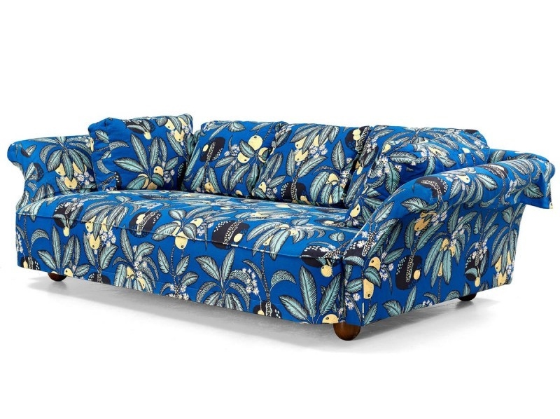 JOSEF FRANK. Sofá "Liljeval" tapizado con el diseño "Notturno".