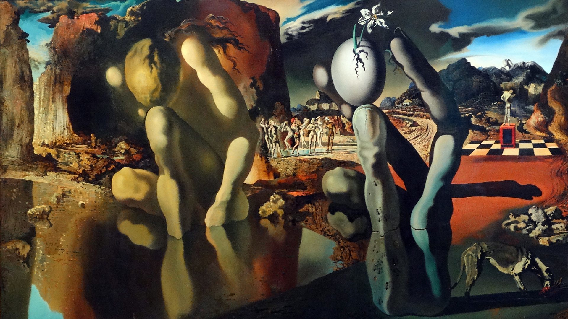 Salvador Dalí, The Metamorphosis of Narcissus, 1937. Foto: Tate Modern.