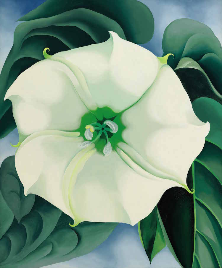 Georgia O'Keeffes “Jimson Weed/White Flower No.1” från 1932 skrev historia på Sotheby´s 2014