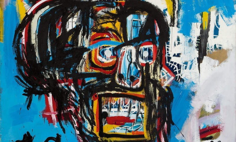 Detail from Basquiat’s "Untitled", 1982. Photo: Christie's.