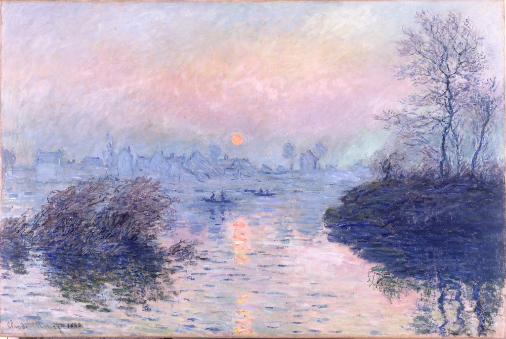 Claude Monet, Sonnenuntergang an der Seine bei Lavacourt, 1880 (Petit Palais)