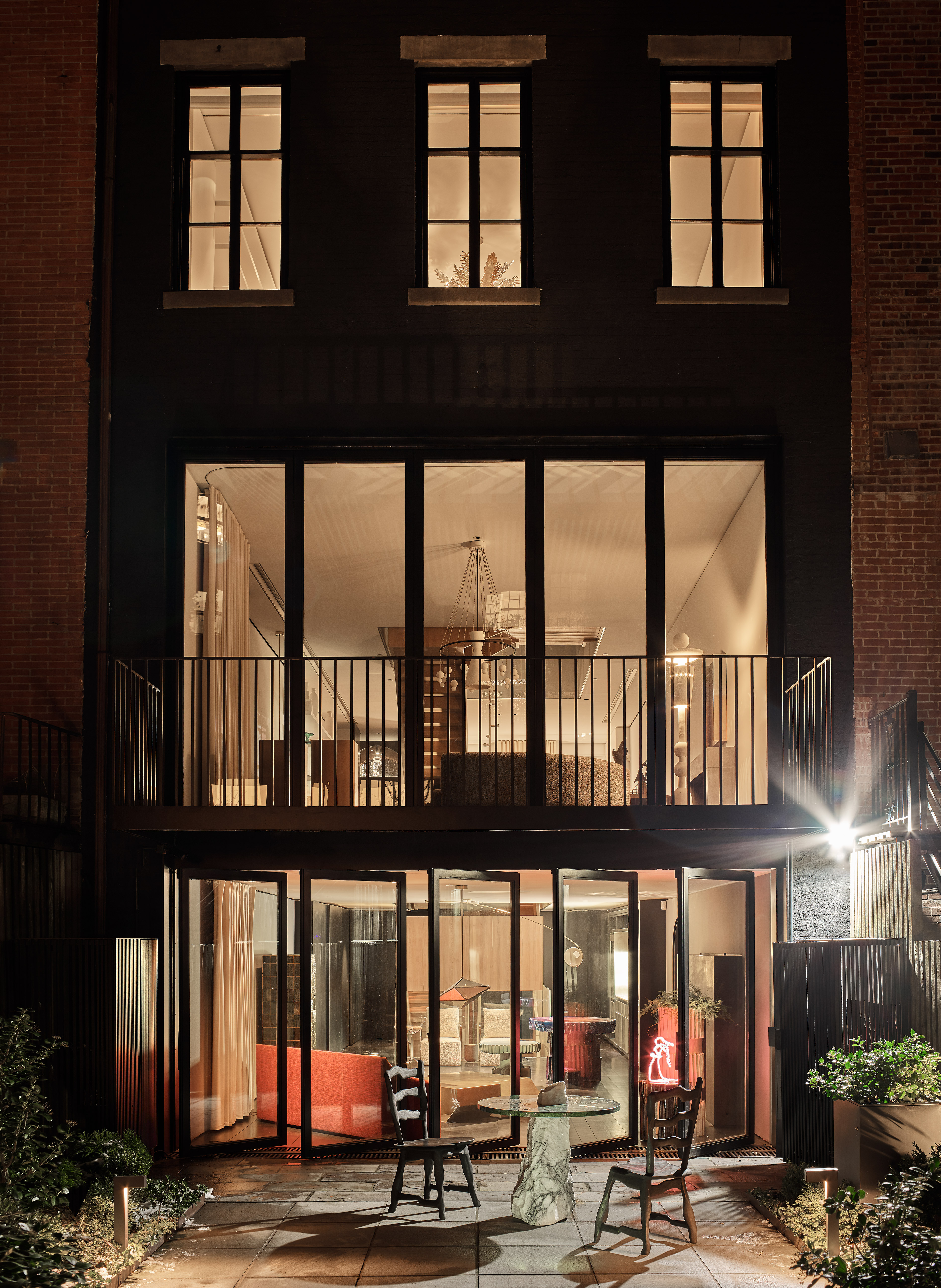 The rear of the Casa Perfect New York townhouse. Image: Douglas Friedman