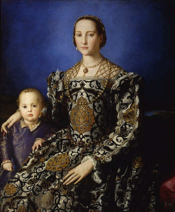 Bronzino, ‘Portrait of Eleonora di Toledo with son Giovanni’, c. 1545