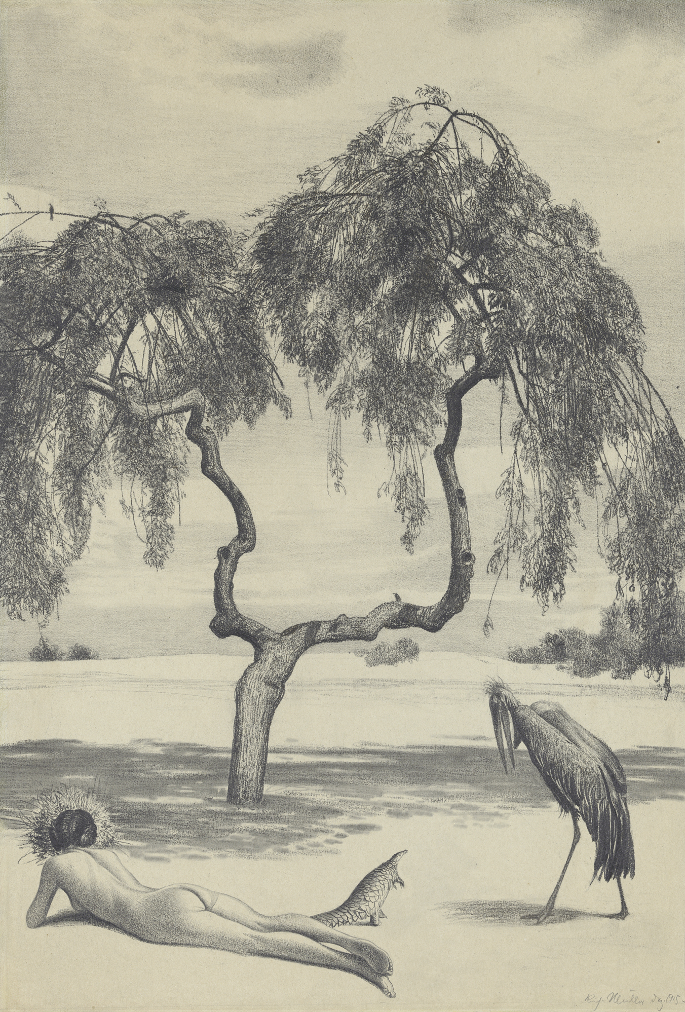 Dans le soleil de midi (In der Mittagssonne, 1915), Richard Muller