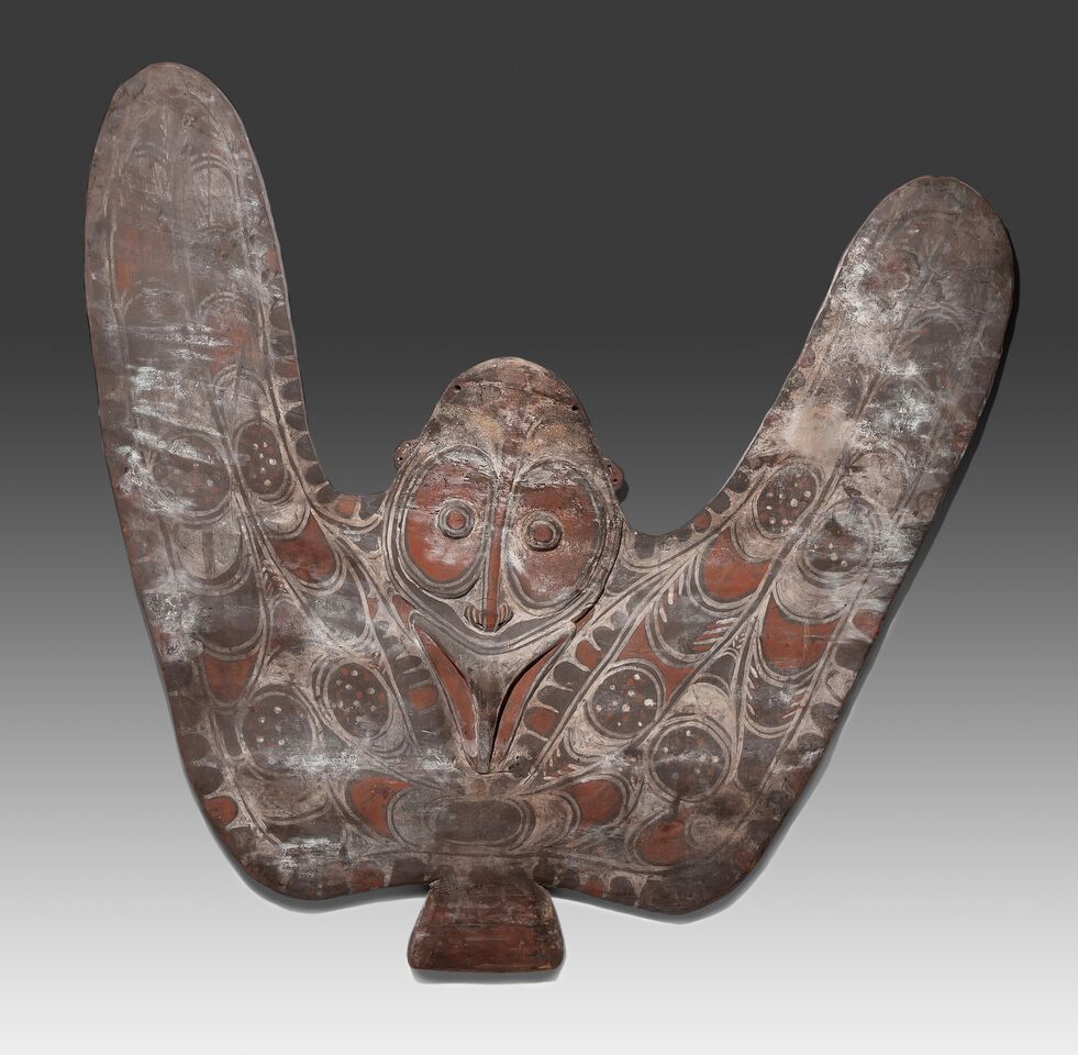 Kanuschild der Sepik aus Holz, Papua Neuguinea Schätzung: 1.000-1.400 CHF (950-1.330 EUR)