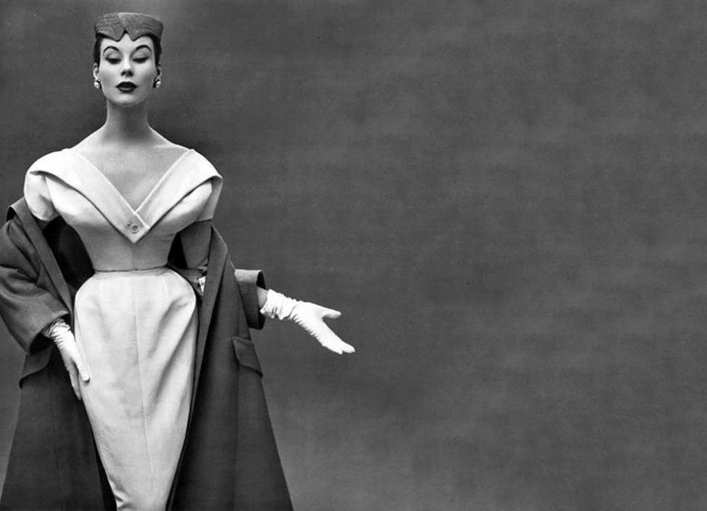 Christian Dior, robe du soir et manteau, 1953