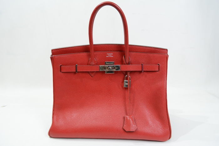 Hermès - Birkin 35, red goat leather