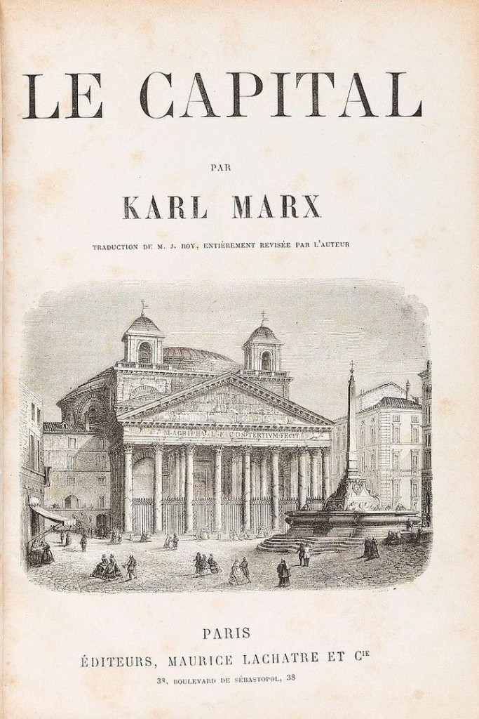 Den franska utgåvan av Karl Marx Kapitalet, utgiven av Maurice Lachâtre.