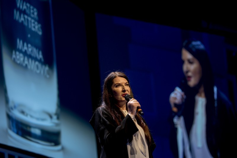 Marina Abramović alla Nobel Week Dialogue. Foto: Alexander Mahmoud