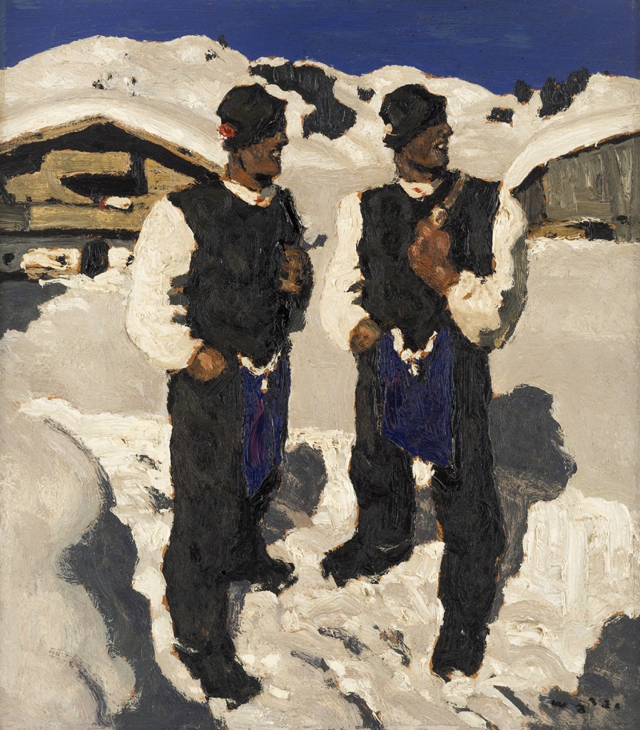 Alfons Walde (Austria 1891-1958) Bauernsonntag. Stima: $ 200.000-300.000.