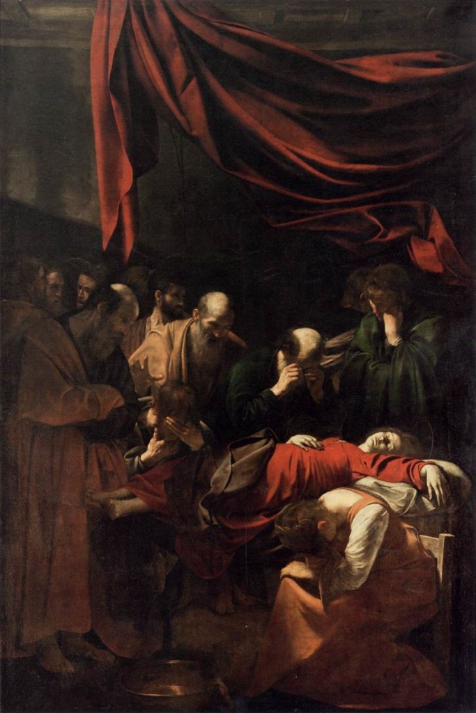 Caravaggio (1571 Mailand - 1610 Porto Ercole) - Der Tod der Jungfrau Maria, 1606 | Abb. via Wikipedia