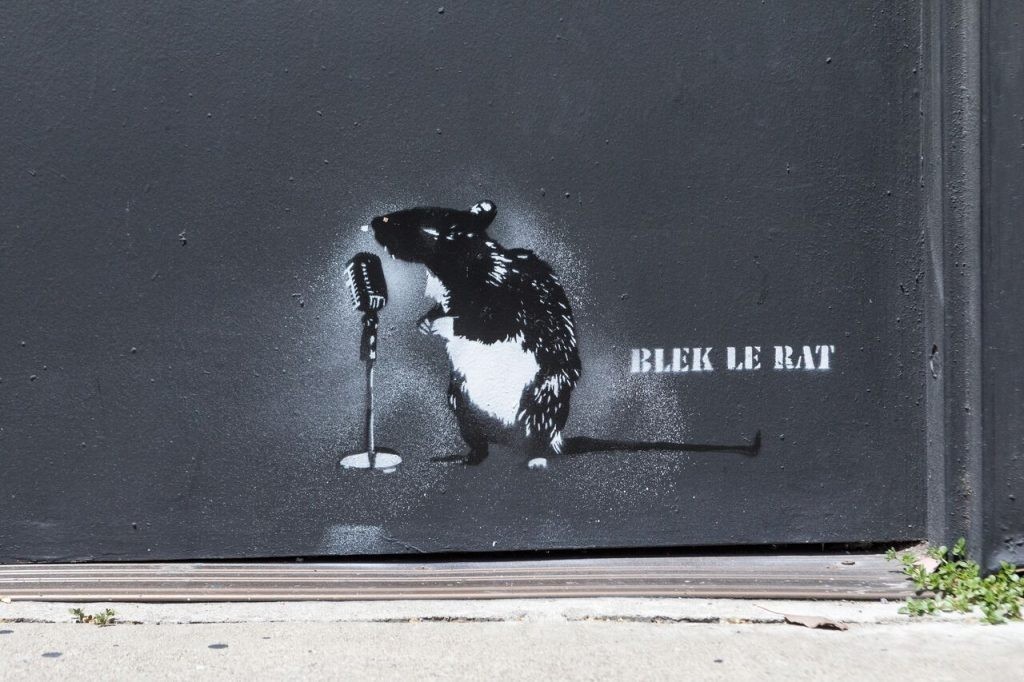 Blek le Rat è uno dei pionieri della Street Art, immagine via Pinterest