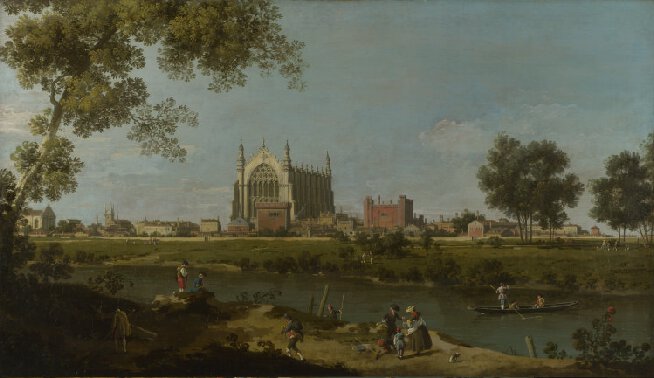 Canaletto, Eton College, c. 1754, collection of the National Gallery